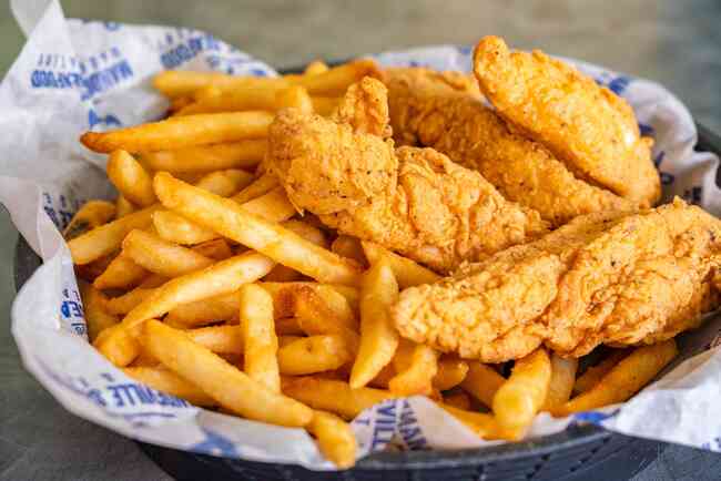 Chicken Tenders and French Fries Basket